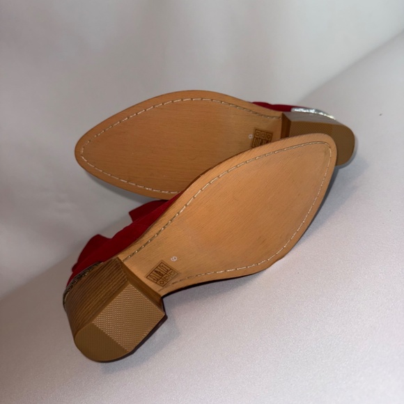 GORGEOUS! NEW JEFFREY CAMPBELL CROMWELL RED SUEDE ANKLE BOOTS - Picture 5 of 6